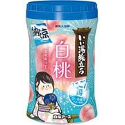 いい湯旅立ちボトル 納涼にごり湯 白桃の香り 500g [医薬部外品 薬用 入浴剤 クール 保湿 温泉 粉末]