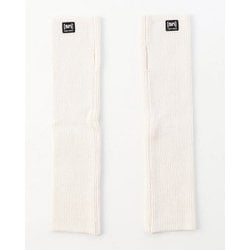 JPユニセックスウール×コットンアームウォーマー スポーツウェア アームカバー Oyster White（171） 両腕入り SNGJ10021