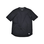 JP140モックネックショートスリーブ ユニセックス カットソー Jet Black Melange(J004) Mサイズ SNUJ10071