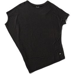 W ルーズエアTシャツ レディース フィットネス ヨガ シャツ JET BLACK（872） Mサイズ SNW024590