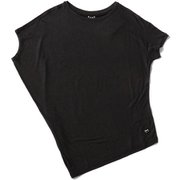 W ルーズエアTシャツ レディース フィットネス ヨガ シャツ JET BLACK(872) Mサイズ SNW024590