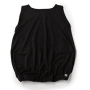 JP140 バックバルーンノースリーブ レディース フィットネス ヨガ シャツ Jet Black Melange（J004） Mサイズ SNWJ10203