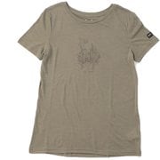 W フラワーハンドTシャツ レディース フィットネス ヨガ シャツ FALLEN ROCK/COPPER(11D) Sサイズ SNWP03134