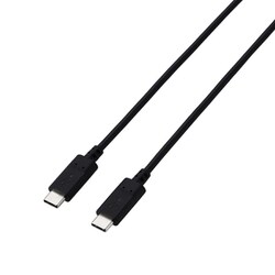 USB Type-C to Type-C ケーブル USB PD対応 60W対応 Hi-Speed USB（USB2.0） スタンダード 2本入 1.0m ブラック MPA-CCTW10BK