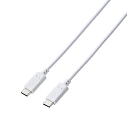 USB Type-C to Type-C ケーブル USB PD対応 60W対応 Hi-Speed USB（USB2.0） スタンダード 2本入 1.0m ホワイト MPA-CCTW10WH
