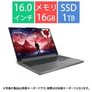 ゲーミングノートパソコン/Legion Slim 5 Gen9/16.0型/Ryzen7- 8845HS/GeForce RTX 4060/メモリ 16GB/SSD 1TB/Windows 11 Home/ルナグレー 83DH009XJP