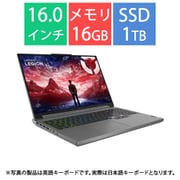 ゲーミングノートパソコン/Legion Slim 5 Gen9/16.0型/Ryzen7- 8845HS/GeForce RTX 4060/メモリ 16GB/SSD 1TB/Windows 11 Home/Microsoft 365 Basic+ Office Home & Business 2021/ルナグレー 83DH009WJP