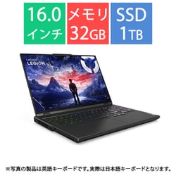 ゲーミングノートパソコン/Legion Pro 5i Gen9/16.0型/Core i9-14900HX/GeForce RTX 4070/メモリ 32G/SSD 1TB/Windows 11 Home/Microsoft 365 Basic+ Office Home ＆ Business 2021/オニキスグレー 83DF00KVJP