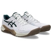 ゲルチャレンジャー14 メンズ テニスシューズ White/Saxon Green（104） 27cm 1041A405