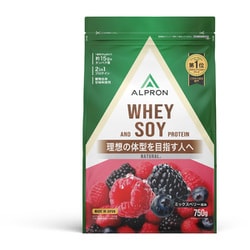 ALPRON NATURAL WHEY＆SOY ミックスベリー風味 750g