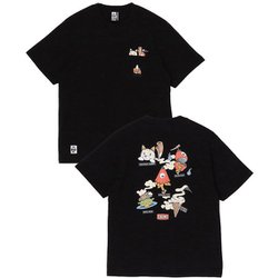 アンチバグフードヨーカイポケットTシャツ メンズ カットソー Black（K001） Lサイズ CH01-2508