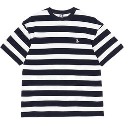 ブービーピケTシャツ メンズ カットソー White/Navy（W011） XLサイズ CH02-1238