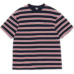 ブービーピケTシャツ メンズ カットソー Navy/Red（N011） Mサイズ CH02-1238