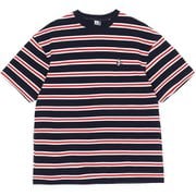 ブービーピケTシャツ メンズ カットソー Navy/Red(N011) Lサイズ CH02-1238