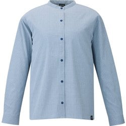 インセクト バリヤー チェック スタンドシャツ ロングスリーブ レディース シャツ SAPHIR（N7317） Sサイズ（日本：Mサイズ） MIV03222