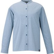 インセクト バリヤー チェック スタンドシャツ ロングスリーブ レディース シャツ SAPHIR(N7317) Sサイズ(日本:Mサイズ) MIV03222