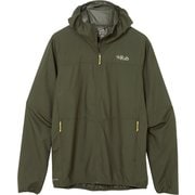 ウィンドギャザーフーディー メンズ ウインドブレーカー Army Mサイズ QWS-84