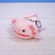 海中散歩ぽちゃまる ぬいぐるみキーチェーン ウーパールーパー