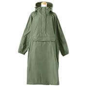 B-740573 because ビコーズ アノラックロングパーカ レインコート カーキ beanorak