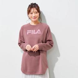 961530001 FILA ゆったり着られるロゴプルオーバー Mサイズ スモークピンク fr961530