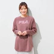 961530001 FILA ゆったり着られるロゴプルオーバー Mサイズ スモークピンク fr961530