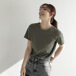 980001014 キシリトール加工 接触冷感ベーシックTシャツ Lサイズ カーキ fr980001