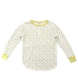 JE031-59S JEMORGAN レディース 花柄クレリッククルー Tシャツ ブルー（84） je03159s