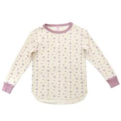 JE031-59S JEMORGAN レディース 花柄クレリッククルー Tシャツ ラベンダー（94） je03159s
