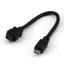 USB2.0 変換ケーブル Mini（5Pin）→Micro（B） 0.15m 5MMB-015