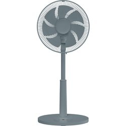 リビング扇風機 PDシリーズ DCモーター 30cm7枚羽根 左右自動首振り 風量9段階 モバイルバッテリー対応  ワイヤレスフルリモコン ブルーグレー RLX-CP030-A