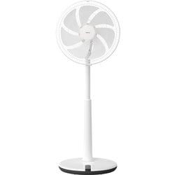 ハイリビング扇風機 DCモーター 35cm7枚羽根 温度センサー搭載  風量12段階 リモコン付 YHX-BED351-W