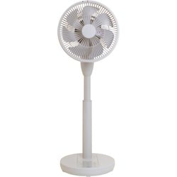 ミニリビング扇風機 PDシリーズ DCモーター 23cm7枚羽根 上下左右自動首振り 風量8段階 モバイルバッテリー対応 衣類乾燥モード搭載  グレージュ RLX-MP023-C