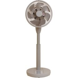 ミニリビング扇風機 PDシリーズ DCモーター 23cm7枚羽根 上下左右自動首振り 風量8段階 モバイルバッテリー対応 衣類乾燥モード搭載  ブラウン RLX-MP023-T