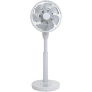 ミニリビング扇風機 PDシリーズ DCモーター 23cm7枚羽根 上下左右自動首振り 風量8段階 モバイルバッテリー対応 衣類乾燥モード搭載 ライトグレー RLX-MP023-H