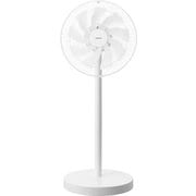 リビング扇風機 DCモーター 30cm9枚羽根 コンパクト収納 上向き90° 9枚羽根 風量8段階 フルリモコン YHX-FGD304-W