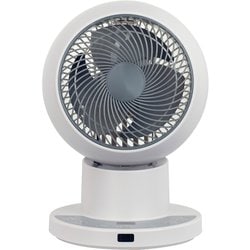 サーキュレーター PDシリーズ DCモーター 15cm3枚羽根 上下左右自動首振り 風量7段階 モバイルバッテリー対応 水洗い可 グレージュ RCRP-W015-C