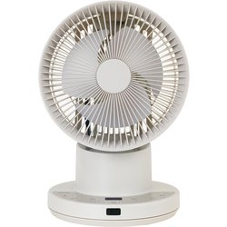 充電式サーキュレーター PDシリーズ DCモーター 15cm3枚羽根 上下左右自動首振り 風量10段階 モバイルバッテリー対応 衣類乾燥モード搭載 水洗い可 グレージュ RCRP-BZX015-C