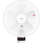 壁掛け式扇風機 DCモーター 30cm5枚羽根 立体首振り リモコン付き YWRX-BGD306-W