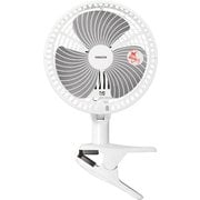 クリップ式扇風機 18cm 風量2段階 切タイマー付き RCT-F018-WB