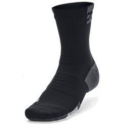 アーマードライプレーメーカーミッドクルーソックス ユニセックス バスケットボール ソックス Black/Jet Gray（001） LGサイズ（27-29cm） 1376229