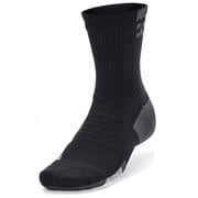 アーマードライプレーメーカーミッドクルーソックス ユニセックス バスケットボール ソックス Black/Jet Gray(001) LGサイズ(27-29cm) 1376229
