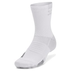 アーマードライプレーメーカーミッドクルーソックス ユニセックス バスケットボール ソックス White/Halo Gray（100） MDサイズ（25-27cm） 1376229