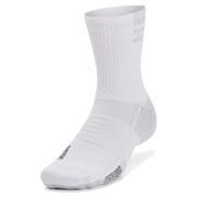 アーマードライプレーメーカーミッドクルーソックス ユニセックス バスケットボール ソックス White/Halo Gray(100) MDサイズ(25-27cm) 1376229