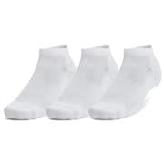 トレーニングコットンローカットソックス ユニセックス フィットネス ヨガ ソックス White/White/Black(100) SMサイズ(23-25cm) 3足セット 1386312