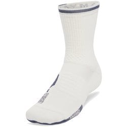 アーマードライプレーメーカーミッドクルーソックス ユニセックス バスケットボール ソックス White Quartz/Downpour Gray（114） LGサイズ（27-29cm） 1376229