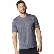 テック エクストララージロゴ ショートスリーブ Tシャツ メンズ ランニングウェア シャツ Castlerock(025) LGサイズ 6003948
