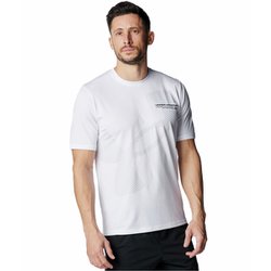 テック エクストララージロゴ ショートスリーブ Tシャツ メンズ ランニングウェア シャツ White（100） XLサイズ 6003948