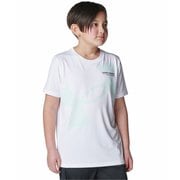 テックスーパービッグロゴショートスリーブTシャツ キッズ トップス 半袖 White/Comet Green(100) YXLサイズ 6001338