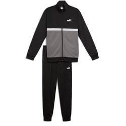 ポリ カラーブロック スーツ 上下セット メンズ ジャージ 上下セット PUMA Black（01） Mサイズ 687659
