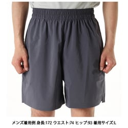 TAD ESSENTIAL BIG LOGO メンズ ランニングウェア ショートパンツ GALACTIC GRAY（69） Mサイズ 527361